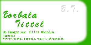 borbala tittel business card